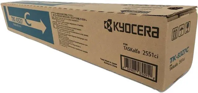 Alt view image 2 of 2 - Kyocera Mita TK-8327C Cyan Toner Cartridge TK8327C, 1T02NPCUS0
