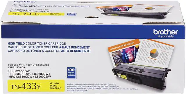 Alt view image 2 of 3 - BROTHER INTERNATIONAL CORPORAT TN433Y HIGH YIELD YELLOW TONER