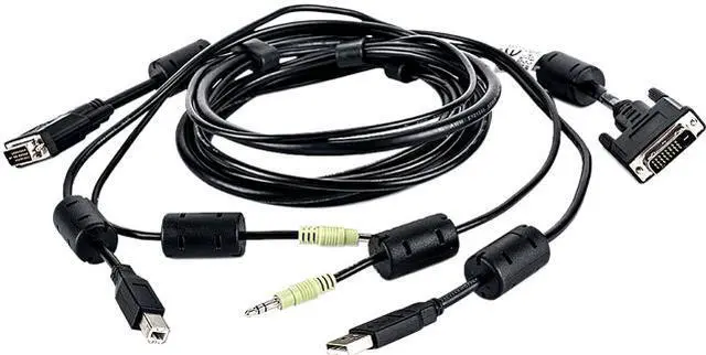 Main image of Vertiv Avocent USB Keyboard and Mouse, DVI-D and Audio Cable, 6 ft. forVertiv Avocent SV and SC Series Switches