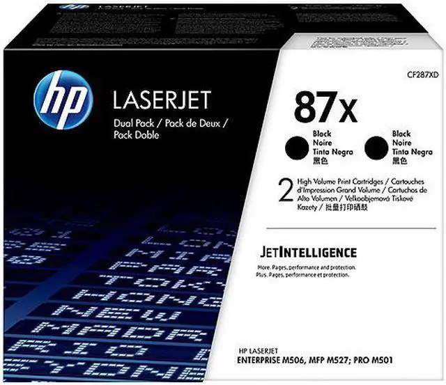 Main image of HP 87X - 2-pack - High Yield - black - original - LaserJet - toner - OEM