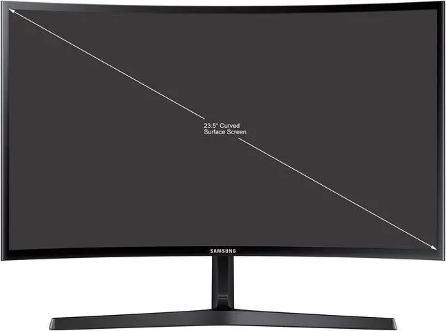 Alt view image 3 of 16 - SAMSUNG LC24F396FHNXZA 24" (23.5" Viewable) Full HD 1920 x 1080 VGA, HDMI AMD FreeSync Flicker Free Low Blue Light LED Backlit Curved Gaming Monitor
