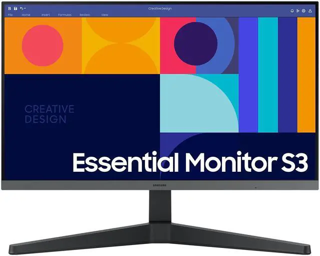 Alt view image 2 of 16 - Samsung 24" S3 (S33GC) FHD IPS 100Hz AMD FreeSync Monitor (LS24C330GANXZA) - Black