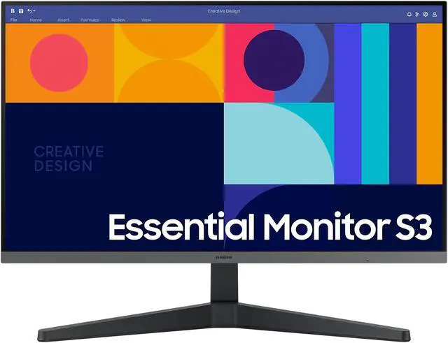 Alt view image 2 of 16 - Samsung 27" S3 (S33GC) FHD IPS 100Hz AMD FreeSync Monitor (LS27C330GANXZA) - Black