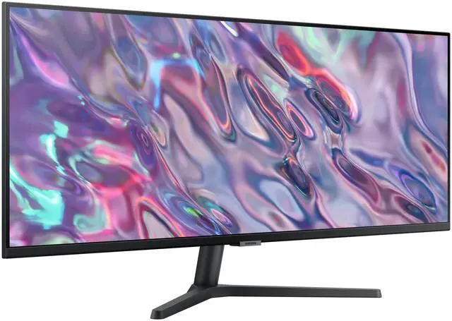 Alt view image 7 of 15 - Samsung 34-inch QHD Black 100Hz 5ms LED FreeSync High Resolution Monitor (LS34C50DGANXZA) - [Canada Version] (2023)