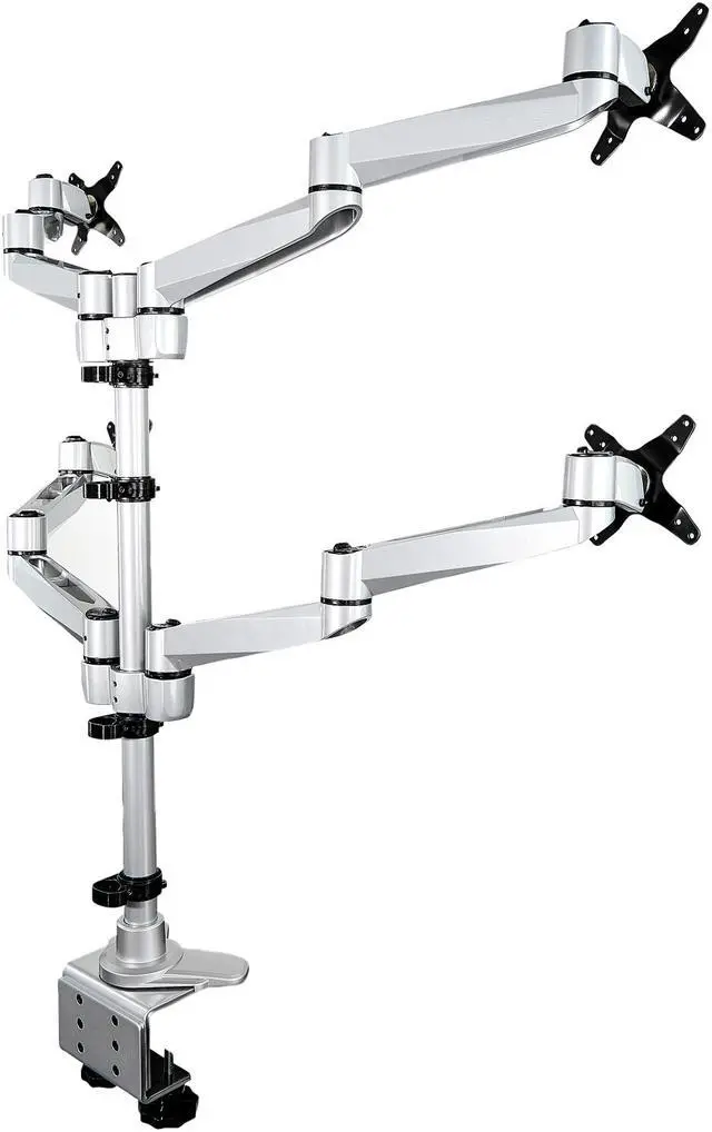 Alt view image 2 of 11 - StarTech Full Motion 4 Arm Up to 27" Desk Monitor Mount ARMQUADPS