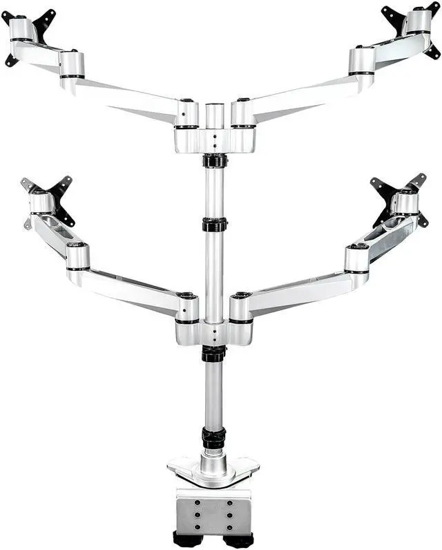 Alt view image 3 of 11 - StarTech Full Motion 4 Arm Up to 27" Desk Monitor Mount ARMQUADPS