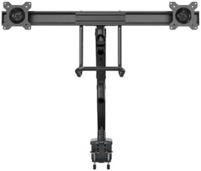 Alt view image 4 of 4 - StarTech Desk Mount Dual Monitor Arm with USB & Audio - Slim Full Motion Adjustable Dual Monitor VESA Mount for up to 32" Displays - Ergonomic Articulating - C-Clamp/Grommet, ARMSLIMDUAL2USB3