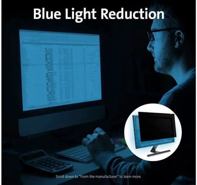 Alt view image 5 of 5 - Kensington Fp236w9 Privacy Screen For 23.6" Widescreen Monitors (16:9)