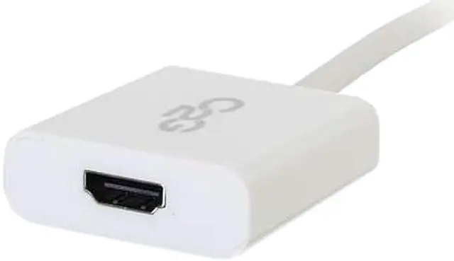Alt view image 3 of 5 - C2g Mini Displayport To Hdmi Active Adapter Converter 4K 30Hz - White