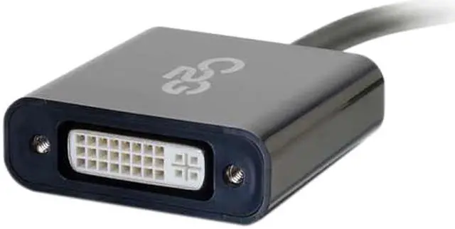 Alt view image 3 of 5 - C2g Mini Displayport To Dvi Adapter - Mini Dp To Dvi-D Active Converter - Black