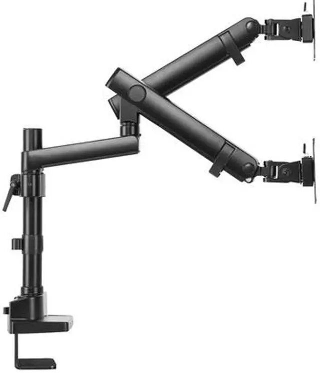 Alt view image 4 of 6 - V7 DMPRO2DTA-3N Dual Monitor Mount Professional Touch Adjust