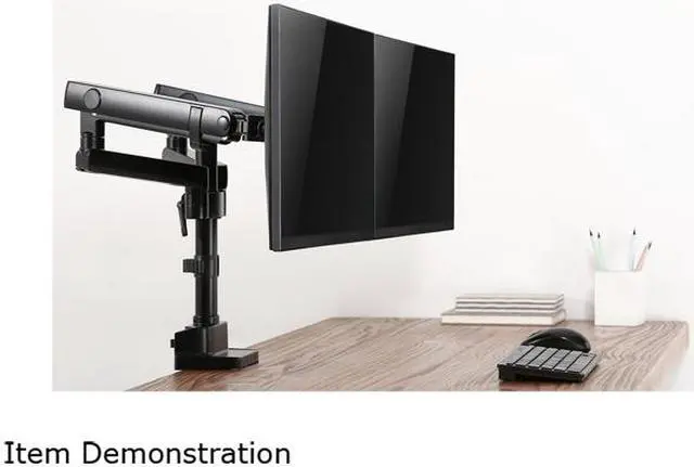 Alt view image 6 of 6 - V7 DMPRO2DTA-3N Dual Monitor Mount Professional Touch Adjust