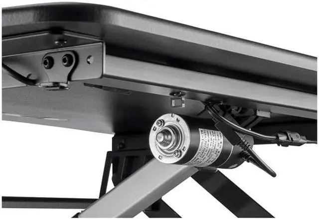 Alt view image 4 of 6 - Monoprice Electric Sit-Stand Riser Desk Converter - Black (35.4 x 23.2in) Table Top for Single Display, Height Adjustable 5.9"-18.9"