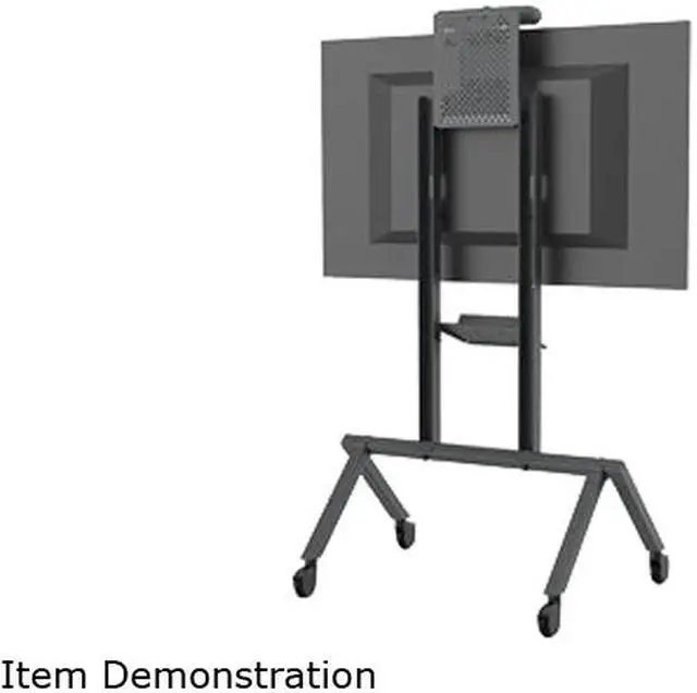 Alt view image 3 of 7 - Heckler AV Cart Prime - Cart for LCD display / video conferencing system - heavy duty steel - black gray - screen size: 50"-75" - mounting interface: 400 mm