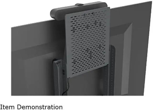 Alt view image 6 of 7 - Heckler AV Cart Prime - Cart for LCD display / video conferencing system - heavy duty steel - black gray - screen size: 50"-75" - mounting interface: 400 mm