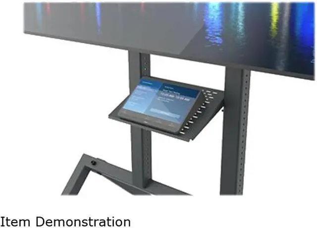 Alt view image 5 of 7 - Heckler AV Cart Prime - Cart for LCD display / video conferencing system - heavy duty steel - black gray - screen size: 50"-75" - mounting interface: 400 mm