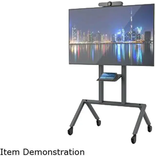 Alt view image 4 of 7 - Heckler AV Cart Prime - Cart for LCD display / video conferencing system - heavy duty steel - black gray - screen size: 50"-75" - mounting interface: 400 mm