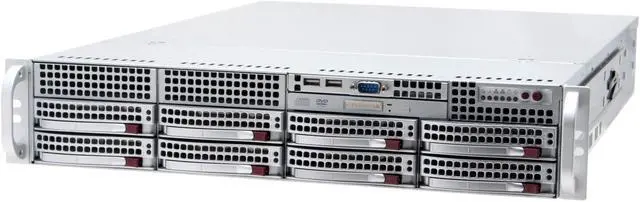 Alt view image 2 of 13 - SUPERMICRO 6025B-3V 2U Rackmount Barebone Server Dual LGA 771 Intel 5000P DDRII 667/533