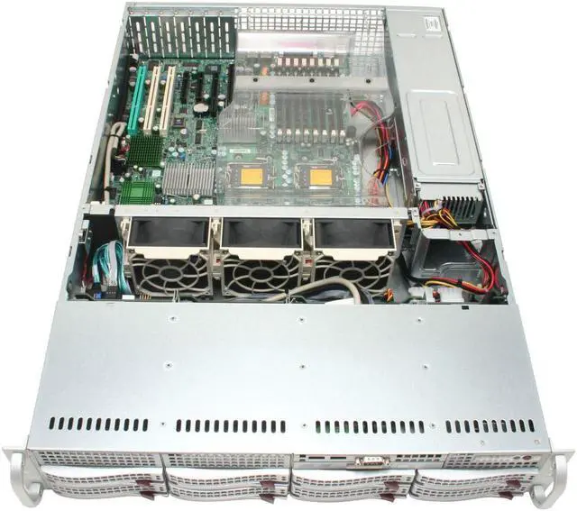 Alt view image 6 of 13 - SUPERMICRO 6025B-3V 2U Rackmount Barebone Server Dual LGA 771 Intel 5000P DDRII 667/533