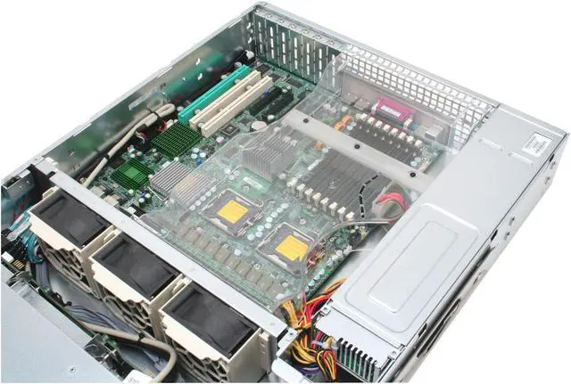 Alt view image 7 of 13 - SUPERMICRO 6025B-3V 2U Rackmount Barebone Server Dual LGA 771 Intel 5000P DDRII 667/533