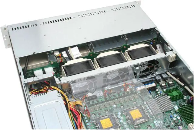 Alt view image 8 of 13 - SUPERMICRO 6025B-3V 2U Rackmount Barebone Server Dual LGA 771 Intel 5000P DDRII 667/533