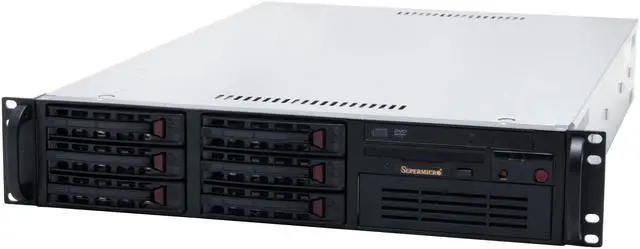 Alt view image 2 of 12 - SUPERMICRO 6025B-TB 2U Rackmount Barebone Server Dual LGA 771 Intel 5000P DDRII 667/533