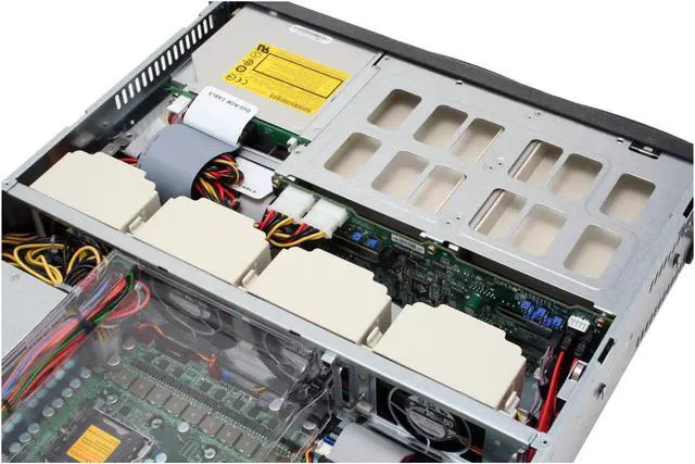 Alt view image 8 of 12 - SUPERMICRO 6025B-TB 2U Rackmount Barebone Server Dual LGA 771 Intel 5000P DDRII 667/533