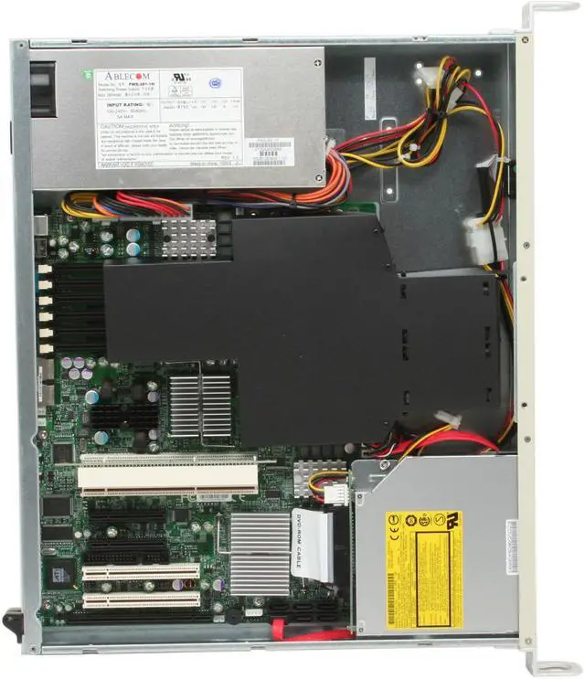 Alt view image 6 of 8 - SUPERMICRO SYS-6015V-MRLP 1U Rackmount Barebone Server Dual LGA 771 Intel 5000V DDRII 667/533