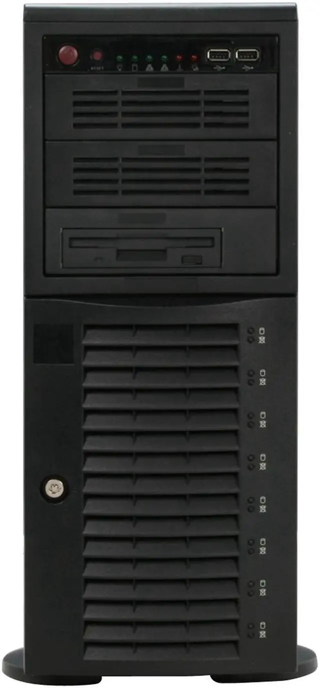 Alt view image 2 of 11 - SUPERMICRO SYS-7045A-C3B 4U Rackmountable / Tower Barebone Server Dual LGA 771 Intel 5100 DDRII 667/533