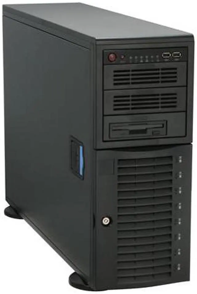 Alt view image 3 of 11 - SUPERMICRO SYS-7045A-C3B 4U Rackmountable / Tower Barebone Server Dual LGA 771 Intel 5100 DDRII 667/533