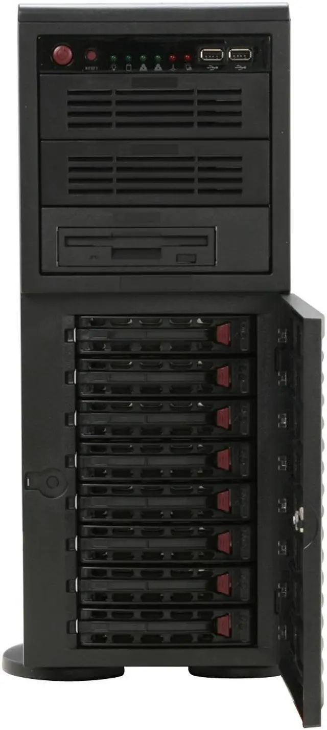 Alt view image 4 of 11 - SUPERMICRO SYS-7045A-C3B 4U Rackmountable / Tower Barebone Server Dual LGA 771 Intel 5100 DDRII 667/533