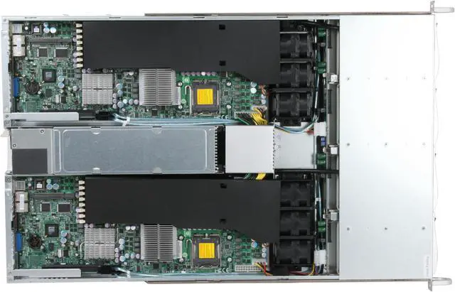 Alt view image 7 of 11 - SUPERMICRO SYS-6015TW-TV 1U Rackmount Barebone Server (Two systems) Dual LGA 771 Intel 5400 DDRII 800/667/533