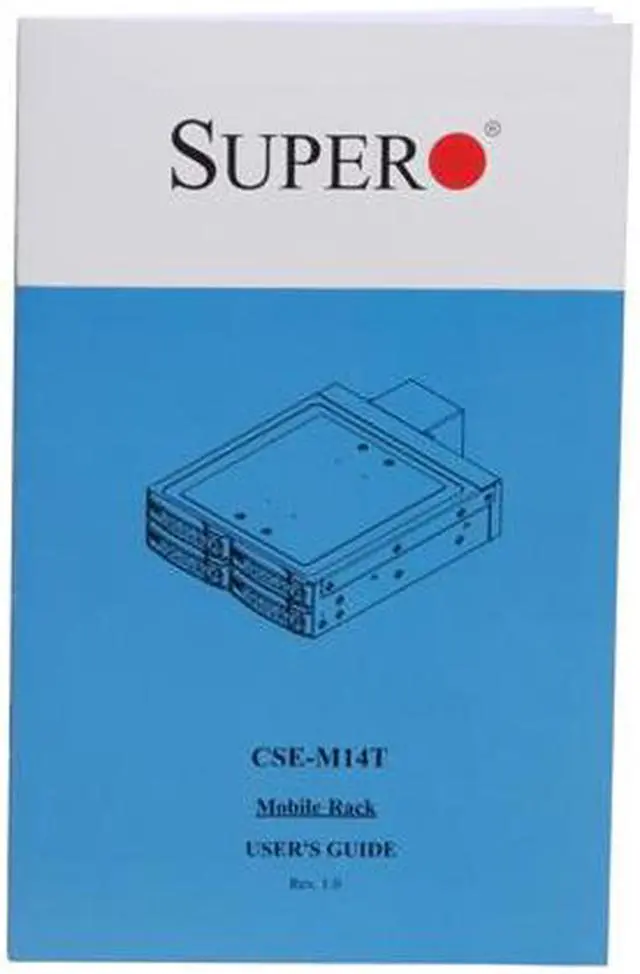 Alt view image 6 of 7 - SUPERMICRO CSE-M14T 2.5" mobile rack