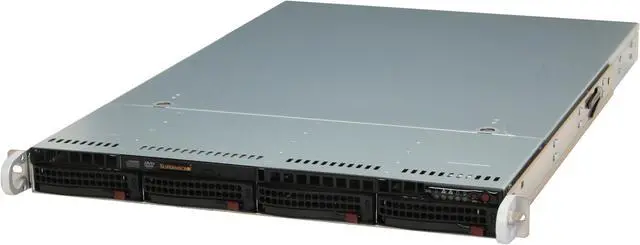 Main image of SUPERMICRO SYS-6015W-NTB 1U Rackmount Barebone Server (Black) Dual LGA 771 Intel 5400 DDRII 800/667/533