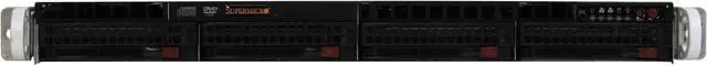 Alt view image 2 of 12 - SUPERMICRO SYS-6015W-NTB 1U Rackmount Barebone Server (Black) Dual LGA 771 Intel 5400 DDRII 800/667/533