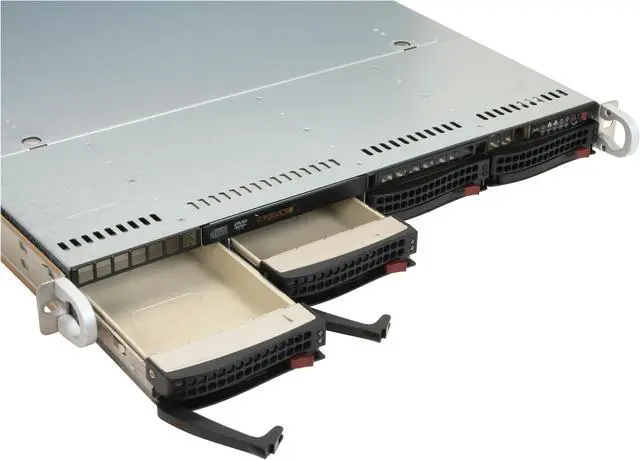 Alt view image 7 of 12 - SUPERMICRO SYS-6015W-NTB 1U Rackmount Barebone Server (Black) Dual LGA 771 Intel 5400 DDRII 800/667/533