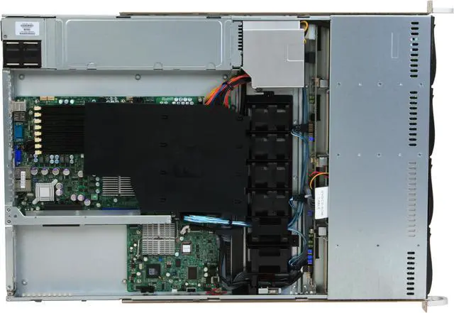 Alt view image 8 of 12 - SUPERMICRO SYS-6015W-NTB 1U Rackmount Barebone Server (Black) Dual LGA 771 Intel 5400 DDRII 800/667/533
