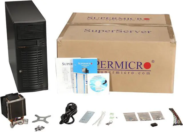 Alt view image 9 of 9 - SUPERMICRO Super WorkStation SYS-5036T-TB Intel Core i7 / Xeon Mid-Tower Server Barebone, Win 7 Supported (BIOS Ver. R1.1a)