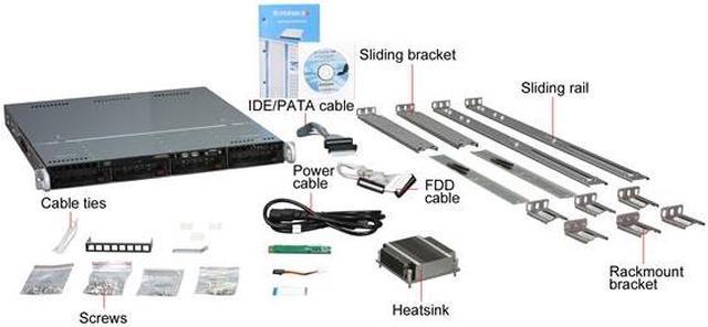 SUPERMICRO SYS-5016T-MTFB 1U Server Barebone Intel X58 LGA 1366 Intel Xeon  5600/5500 Series