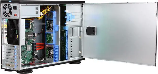 Alt view image 5 of 9 - SUPERMICRO SYS-5046A-XB 4U Rackmountable / Tower Server Barebone Intel X58 LGA 1366 Intel Core i7 / i7 Extreme Edition, and Intel Xeon 5600/5500/3600/3500 series