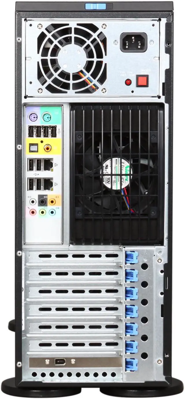Alt view image 8 of 9 - SUPERMICRO SYS-5046A-XB 4U Rackmountable / Tower Server Barebone Intel X58 LGA 1366 Intel Core i7 / i7 Extreme Edition, and Intel Xeon 5600/5500/3600/3500 series