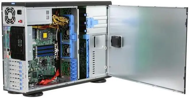 Alt view image 6 of 13 - SUPERMICRO SYS-7046A-T Workstation/Server Nehalem-ready Barebone, Dual LGA1366 Intel Xeon 5600/5500 Series (4U Rackmountable)
