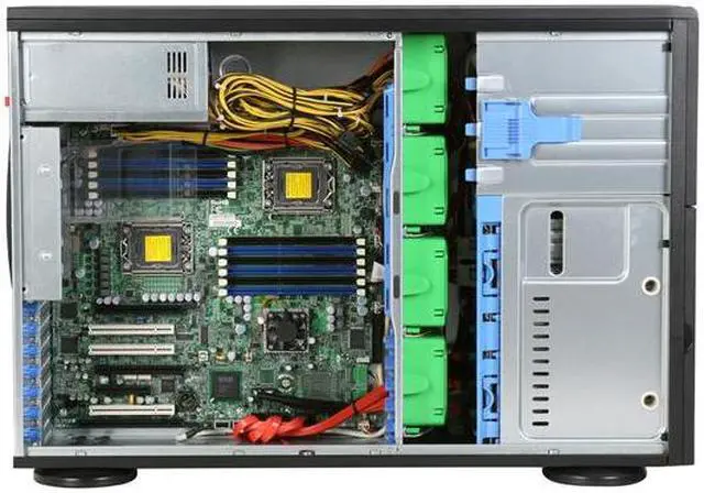 Alt view image 8 of 13 - SUPERMICRO SYS-7046A-T Workstation/Server Nehalem-ready Barebone, Dual LGA1366 Intel Xeon 5600/5500 Series (4U Rackmountable)