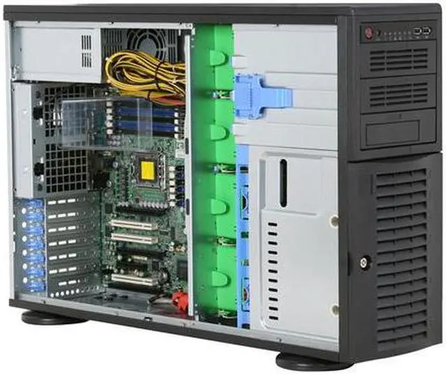 Alt view image 9 of 13 - SUPERMICRO SYS-7046A-T Workstation/Server Nehalem-ready Barebone, Dual LGA1366 Intel Xeon 5600/5500 Series (4U Rackmountable)