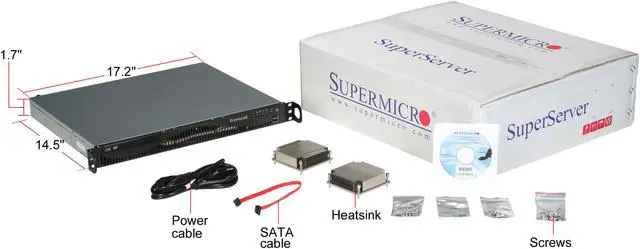 Alt view image 2 of 2 - SUPERMICRO SYS-6016T-MR 1U Rackmount Server Barebone Intel 5500 Dual LGA 1366 Dual Intel Xeon 5600/5500 Series