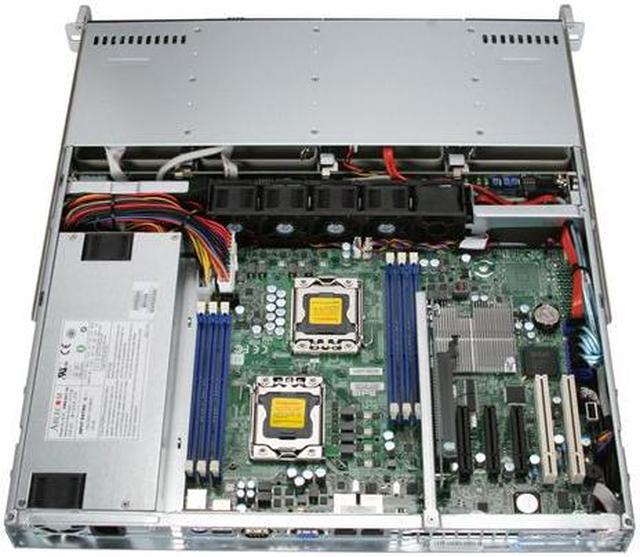 Alt view image 5 of 7 - SUPERMICRO SYS-6016T-MT 1U Rackmount Server Barebone Intel 5500 Dual LGA 1366 Dual Intel Xeon 5600/5500 Series