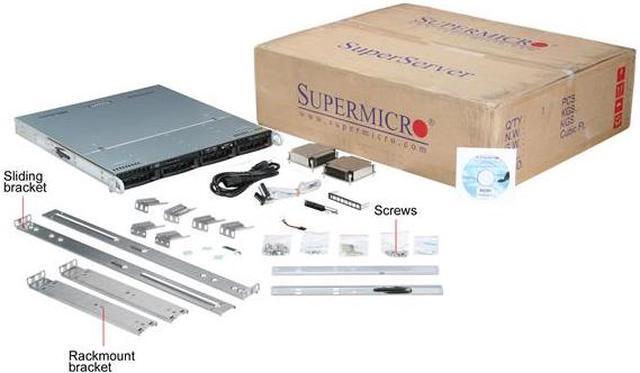 Alt view image 7 of 7 - SUPERMICRO SYS-6016T-MT 1U Rackmount Server Barebone Intel 5500 Dual LGA 1366 Dual Intel Xeon 5600/5500 Series