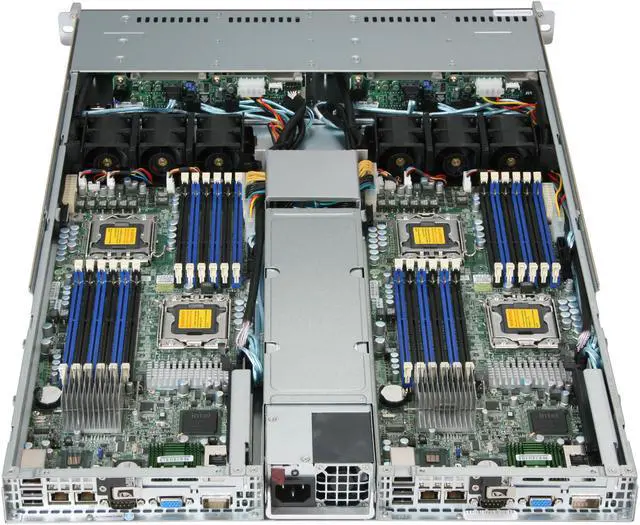 Alt view image 5 of 8 - SUPERMICRO SYS-1026TT-IBQF 1U Rackmount Server Barebone (Two systems) Dual LGA 1366 Intel 5500 DDR3 1333/1066/800