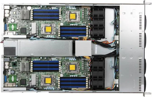 Alt view image 6 of 8 - SUPERMICRO SYS-1026TT-IBQF 1U Rackmount Server Barebone (Two systems) Dual LGA 1366 Intel 5500 DDR3 1333/1066/800