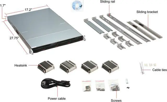 Alt view image 3 of 4 - SUPERMICRO SYS-6016TT-IBXF 1U Rackmount Server Barebone (Two systems) Intel 5520 Dual LGA 1366 Dual Intel Xeon 5600/5500 Series